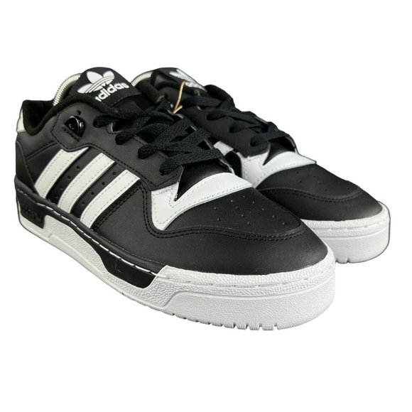 Adidas Rivalry Low J Core Black White Shoes IF5245 Youth Boy's Sizes 3.5-7 (GS) - Picture 4 of 9